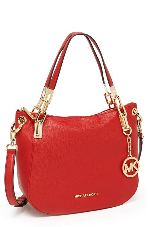 michael kors red bag 2013|Michael Kors red shoulder bag.